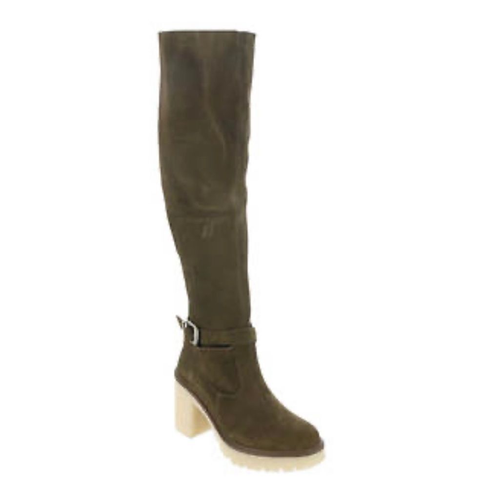 NWT Free People Suede James Chelsea Knee High Tall Brown Boots 
Size 38 US 8 - Picture 3 of 12
